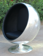 Aviator aluminium ball chair